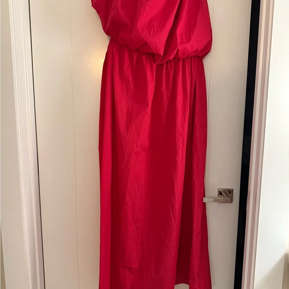 Esse Studios Red Italian Cotton Cutout Dress- US6 - Picture 5 of 14